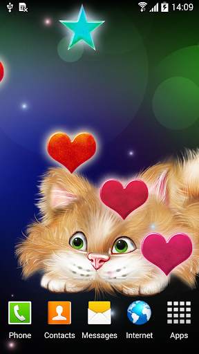 Funny Cat Live Wallpaper 2 تصوير الشاشة