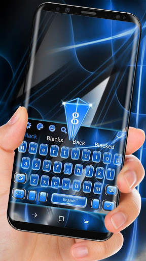 Black Blue Tech Future Keyboard screenshot 1