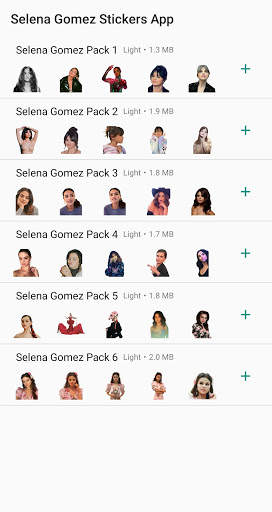 Selena Gomez Stickers App screenshot 1