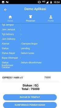 APLIKASI LAUNDRY ANDROID (DEMO) screenshot 4