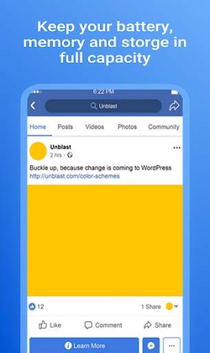 Lite for Messenger and Facebook screenshot 1