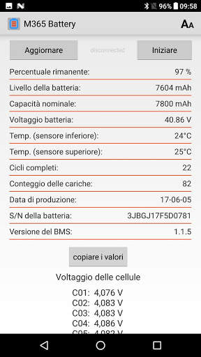 M365 Battery screenshot 2
