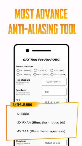 GFX Tool PUBG Pro (Advance FPS Settings + No Ban) screenshot 4