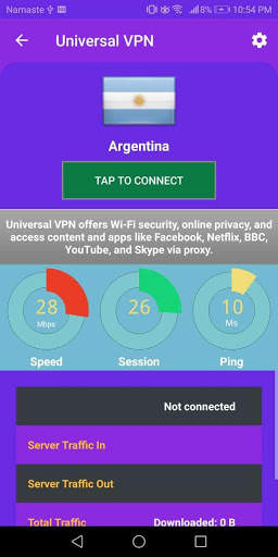 Universal VPN screenshot 1