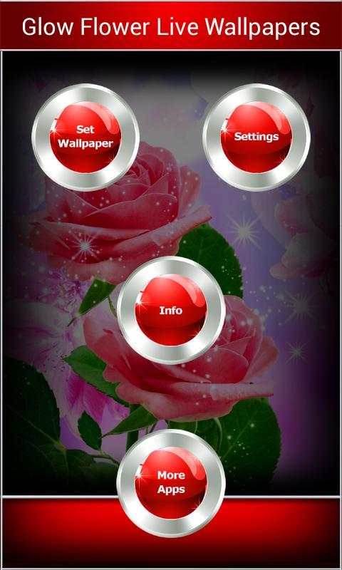 Glow Flower Live Wallpapers - Free Live Wallpapers screenshot 7