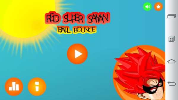 RED SUPER SAYAN - BALL BOUNCE screenshot 1