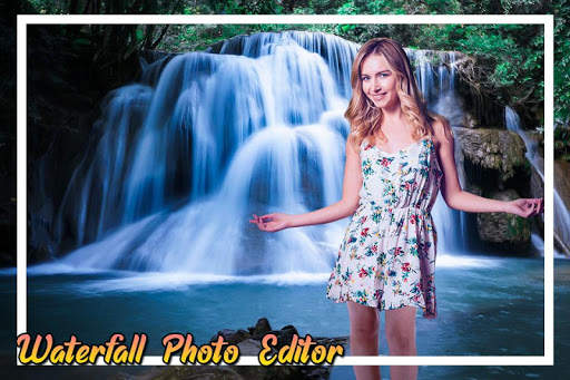 Waterfall Photo Frame : Cut Paste Editor 1 تصوير الشاشة