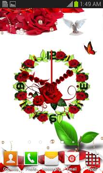 Rose Flower Clock screenshot 12