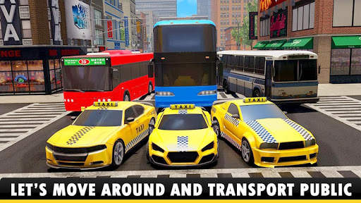 City Taxi Driving Simulator - Free Taxi Games 2021 screenshot 1