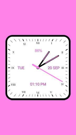 Analog Clock Square screenshot 1