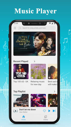 HW Music Player – Mp3 Player for Huawei P50 screenshot 1
