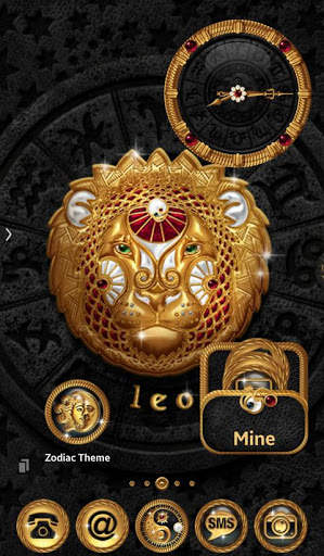 TSF NEXT ADW Nova LAUNCHER GOLD PEARL ZODIAC THEME screenshot 2
