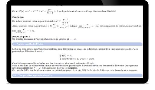 Maths TS : Fonction exponentielle screenshot 8