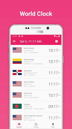 World Clock Widget screenshot 1