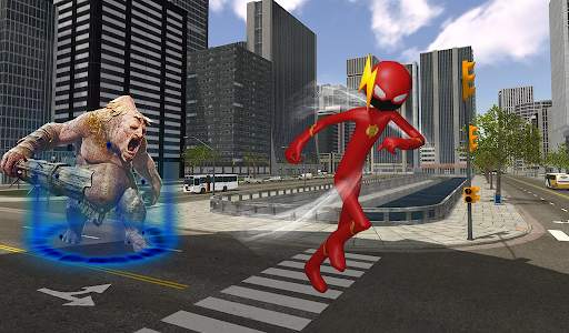 Fast Man Stickman Superhero Crime City स्क्रीनशॉट 4