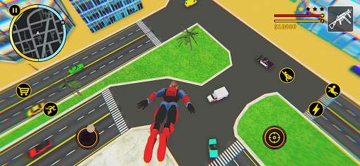 Flying Spider Super Hero - Vegas Crime City Battle स्क्रीनशॉट 4