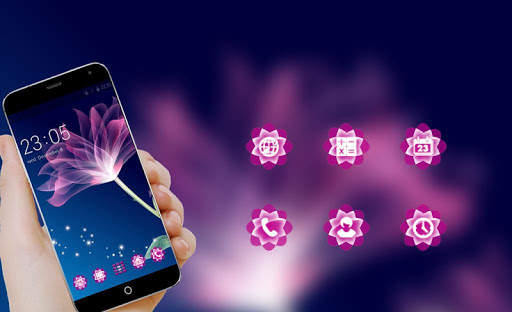 Neon Flower Theme C Launcher screenshot 4
