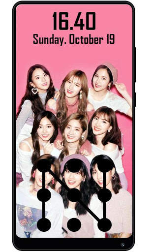 Twice Lock Screen - New 2 تصوير الشاشة