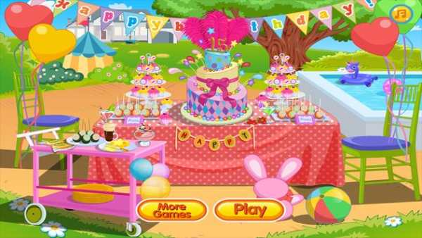 birthday table decoration games screenshot 1