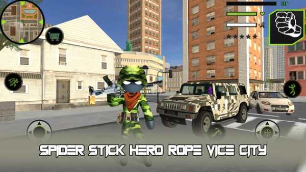 Spider Stick Hero Rope Vice City screenshot 2