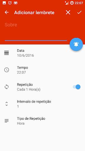 Lembretes com alarme screenshot 2