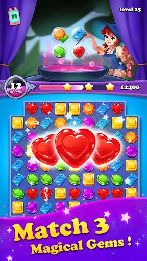 Magical Jewels - Gems Witch screenshot 2
