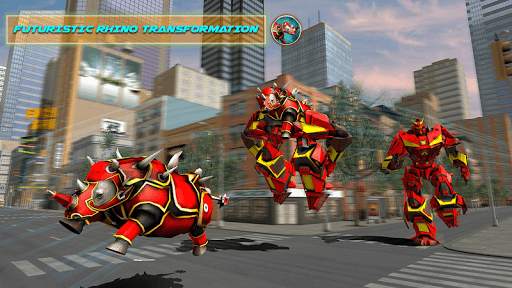 Rhino Robot Car Futuristic Robot Transformation screenshot 9