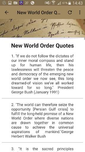 New World Order Quotes screenshot 7