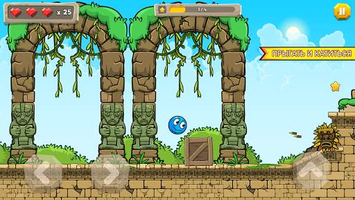 Blue Ball 11: Bounce Adventure скриншот 1