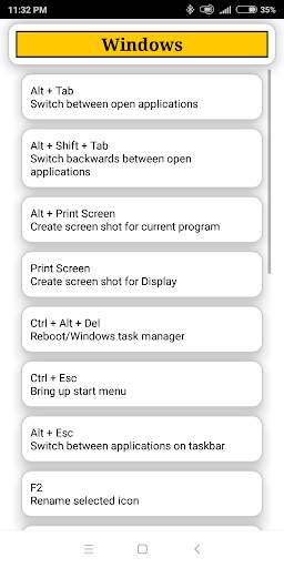 PC Shortcuts - Computer & MS office Shortcuts Keys screenshot 5