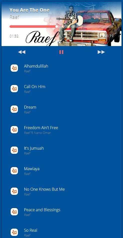 Raef you are the one song screenshot 2