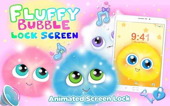 Layar Kunci Fluffy 😍 Bola Berbulu Pengunci Layar screenshot 8