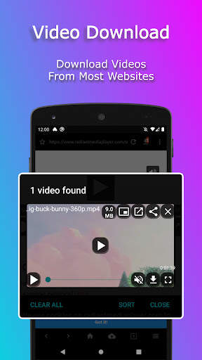 DownHub Browser : Video Downloader,Adblocker screenshot 1