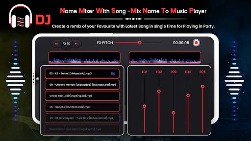DJ Name Mixer with Song - Mix Name to Music Player screenshot 2