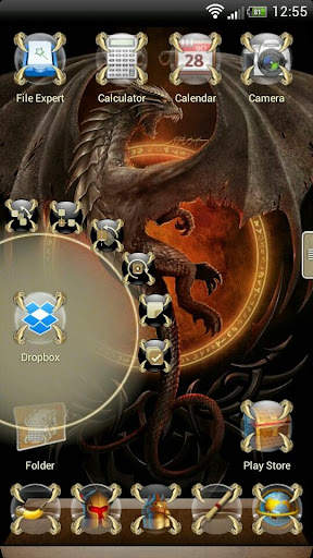 Next Launcher Dragon Theme screenshot 4