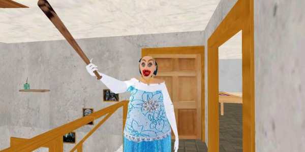 Blue Granny :Horror Scary MOD screenshot 3