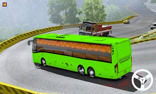 Game Mengemudi Bus Pelatih Nyata: Simulasi Bus screenshot 4
