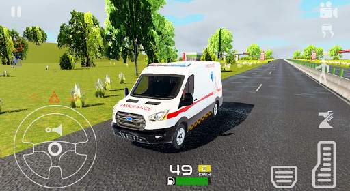 Ambulance Simulator 2021 - Minibus Car Driving Sim screenshot 2