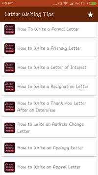 Letter Writing Guide (Formats) screenshot 4