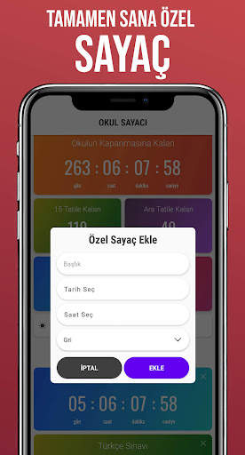 Tatil Sayacı - Okul Sayacı screenshot 3