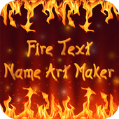 Fire Text Name Art Maker icon