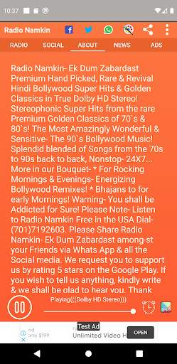 Radio Namkin (HD) Old Hindi Songs Radio FM Online screenshot 4