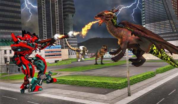 US Police Ball Robot Transform VS Wild Dino Attack screenshot 14
