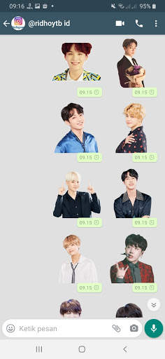 Pack Siker WA BTS Bangtan Boys WAStickerApps screenshot 5