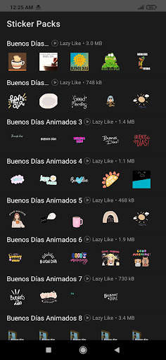 Stickers de Buenos Días Animados para WhatsApp screenshot 3