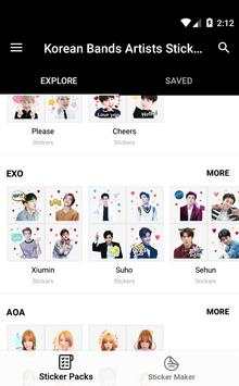 Korean Bands Artists Stickers For Whatsapp screenshot 1