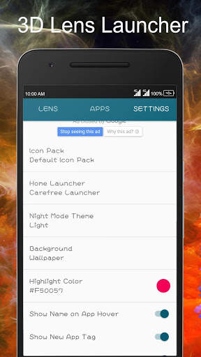 3D Lens Launcher - Launcher 2019 screenshot 4