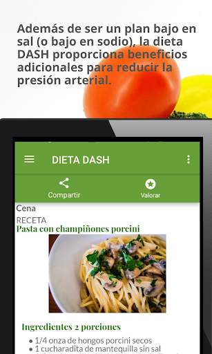 Dieta DASH para la presión arterial alta. screenshot 8