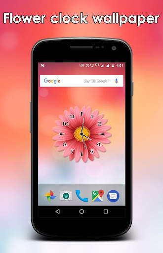 Flower clock live wallpaper screenshot 8