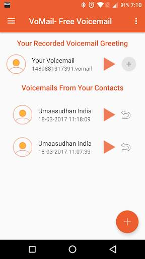 VoMail Video Voicemail screenshot 1